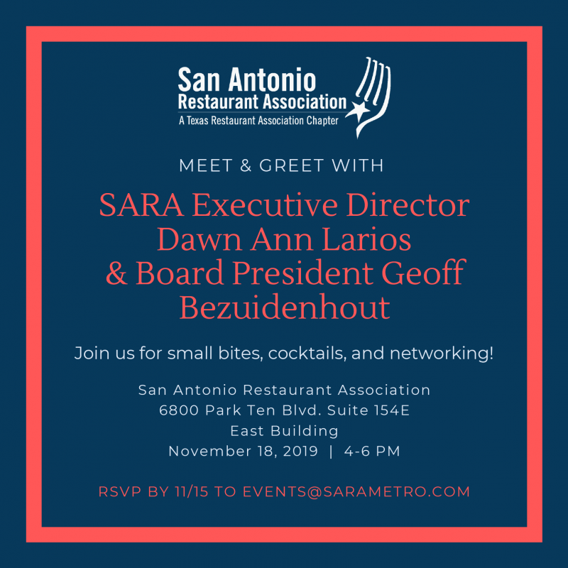 Meet & Greet with SARA Executive Director & Board President