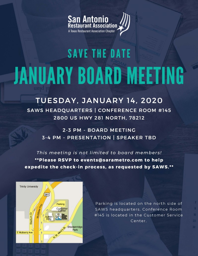 January Board Meeting & Discussion with Guest Speakers